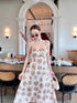 SIRINNN Floral Spaghetti Strip Padded Long Dress